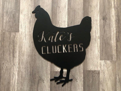 Chicken Coop Sign - Farm Sign - Personalized Steel Sign - Metal Art - SQ12-36