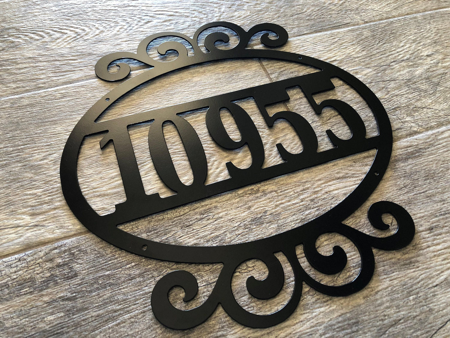 Address Street Numbers Sign - Personalized Steel Sign - Metal Art - SQ100