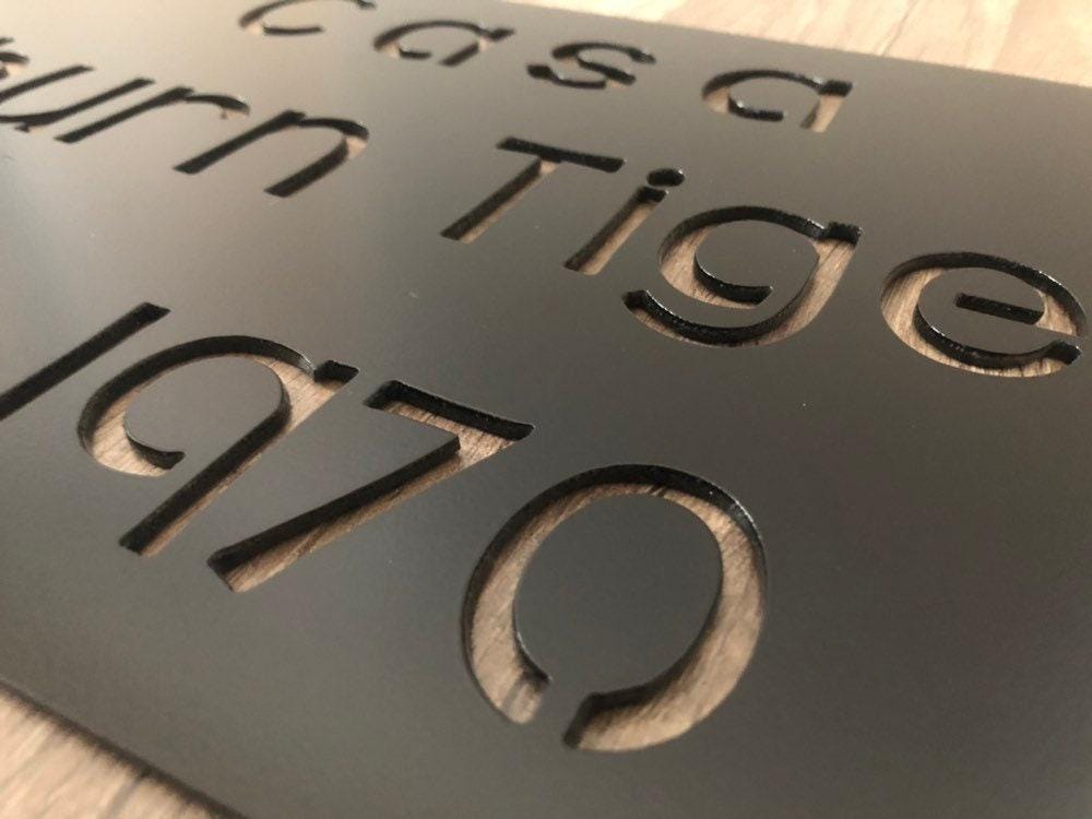 Rectangle Home Plaque - Casa - Personalized Steel Sign - Metal Art