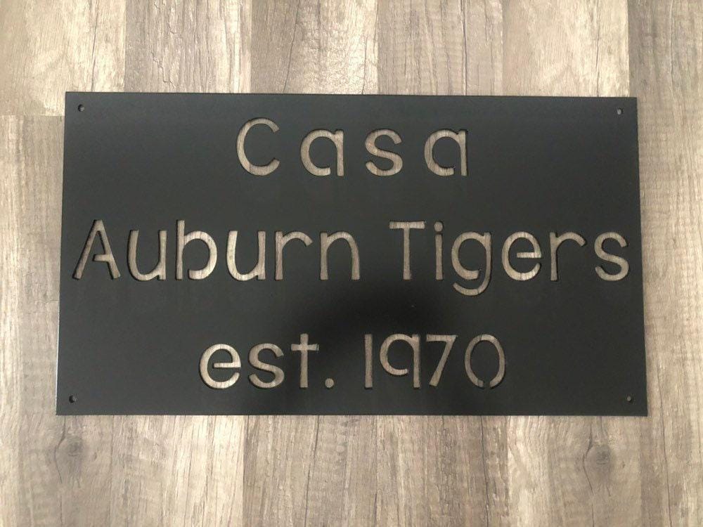 Rectangle Home Plaque - Casa - Personalized Steel Sign - Metal Art