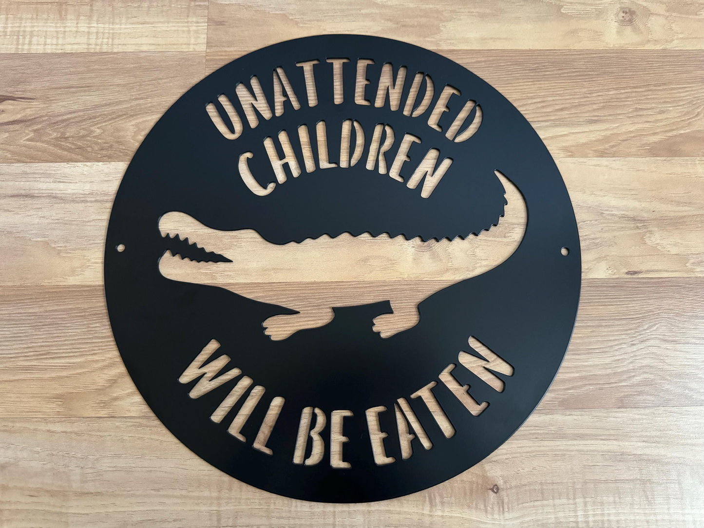 ALLIGATOR Metal Sign - Gator - Croc - Crocodile  - Personalized Steel Sign - Wall Art - SQ16-36