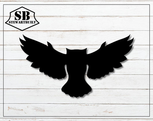 OWL BIRD Metal Art - House, Garden, Gate - Steel Sign - Wall Art - SQ100