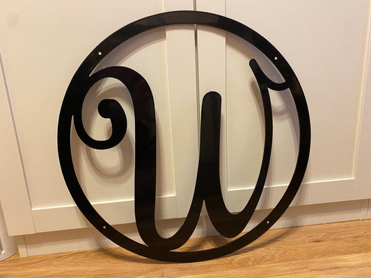 METAL LETTER - House Monogram - Gate Letter  - Steel Sign - Wall Art - SQ12-36