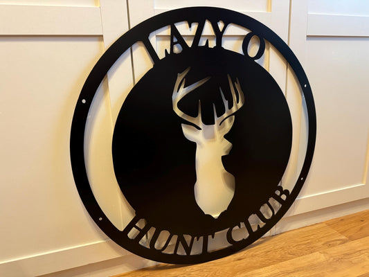 Deer Sign - Personalized Steel Sign - Metal Art - SQ100