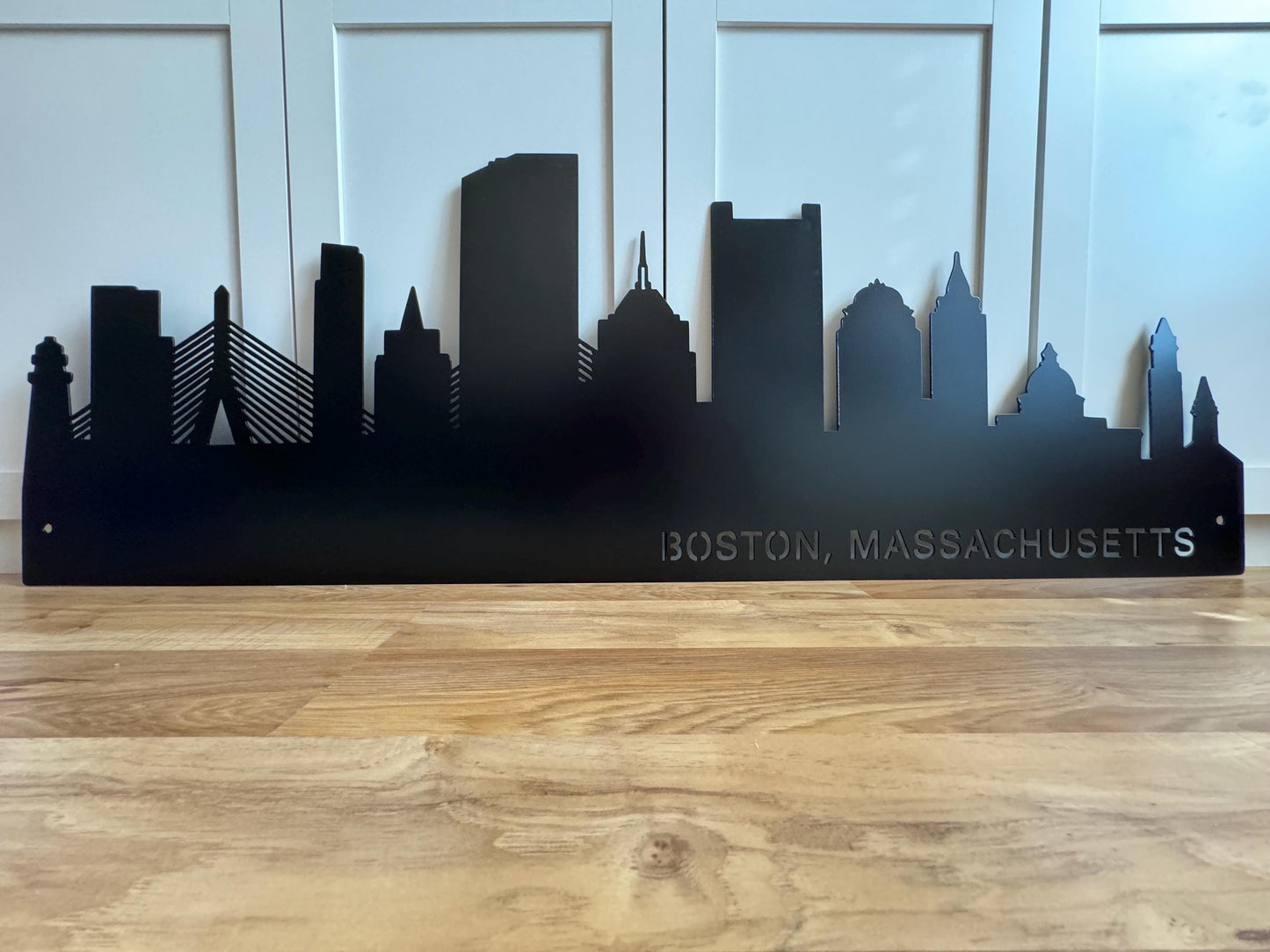BOSTON Massachusetts Skyline - Steel Sign - Metal Art