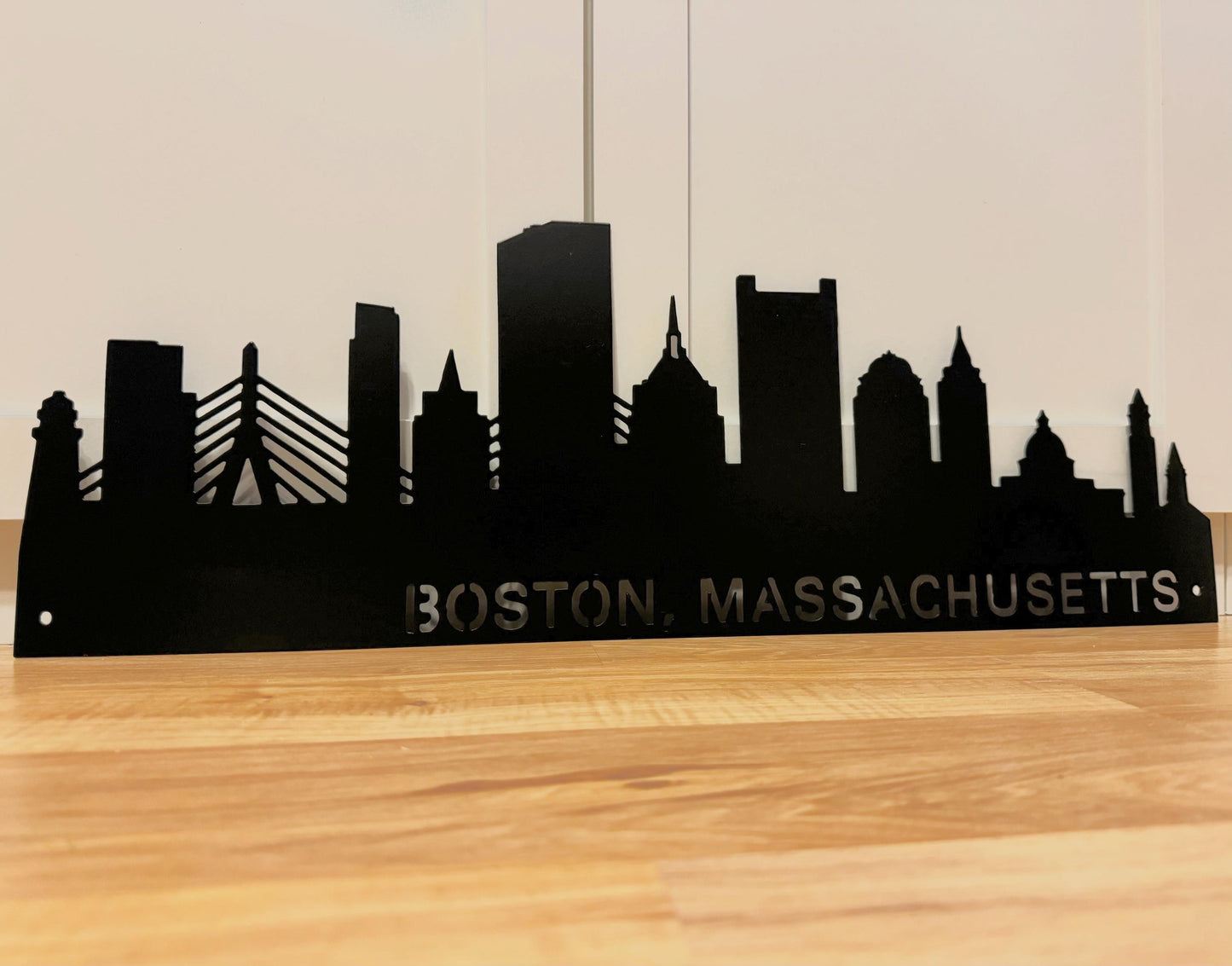 BOSTON Massachusetts Skyline - Steel Sign - Metal Art