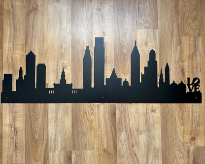 Philadelphia Pennsylvania Skyline - Decorative Steel Sign - Metal Art