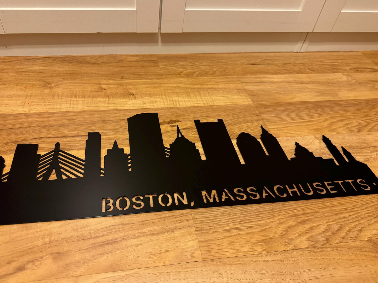 BOSTON Massachusetts Skyline - Steel Sign - Metal Art