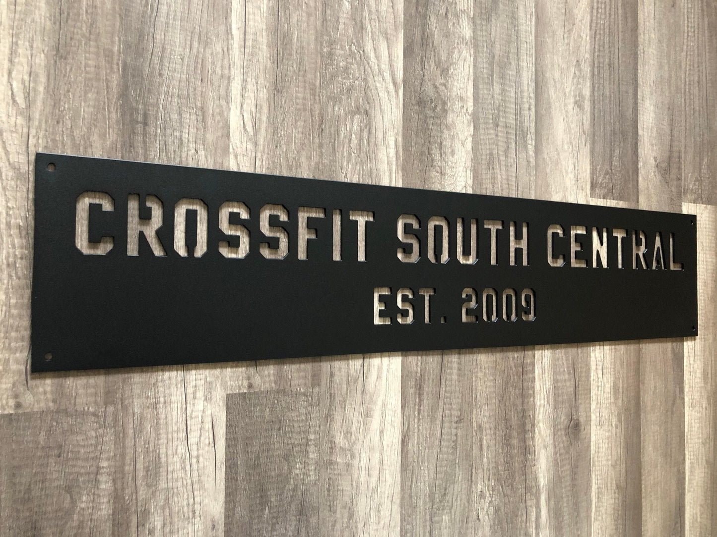 CROSSFIT - GYM - BUSINESS Name Sign - Personalized Steel Sign - Metal Art