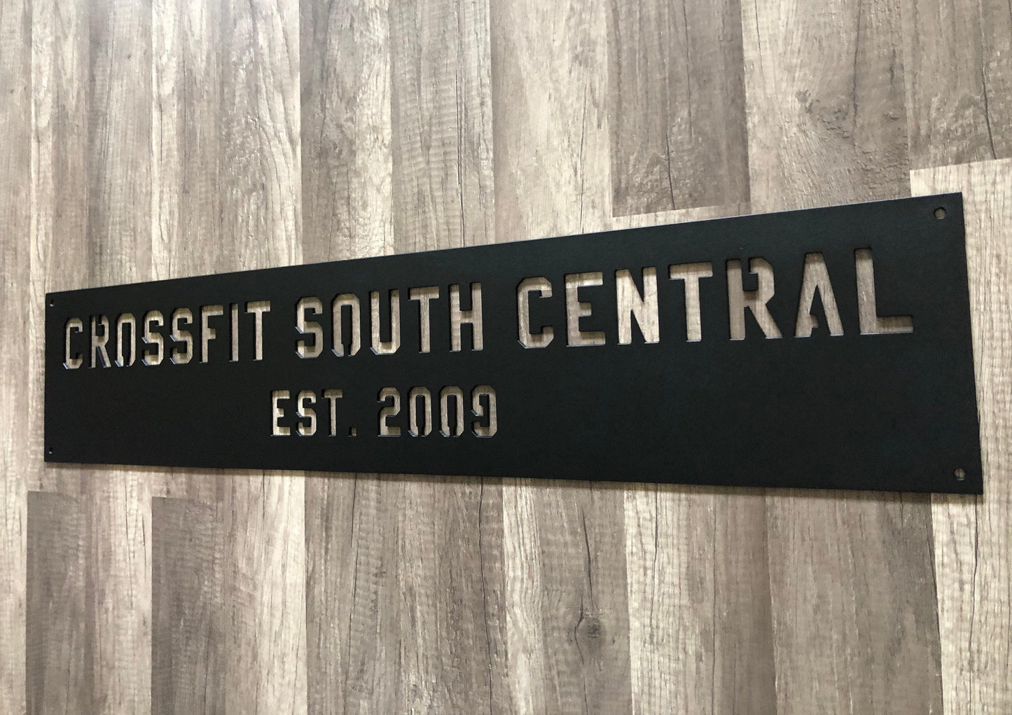 CROSSFIT - GYM - BUSINESS Name Sign - Personalized Steel Sign - Metal Art