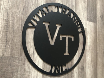 Business Name Sign - Sign- Personalized Steel Sign - Metal Art - SQ100