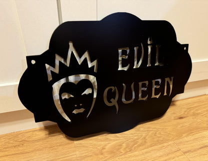 EVIL QUEEN inspired Steel Sign - Kids Movie Metal Art