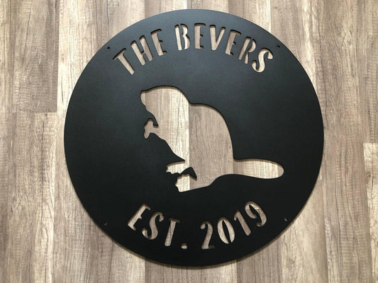 Beaver  - Personalized - Steel Sign - Metal Art - SQ100