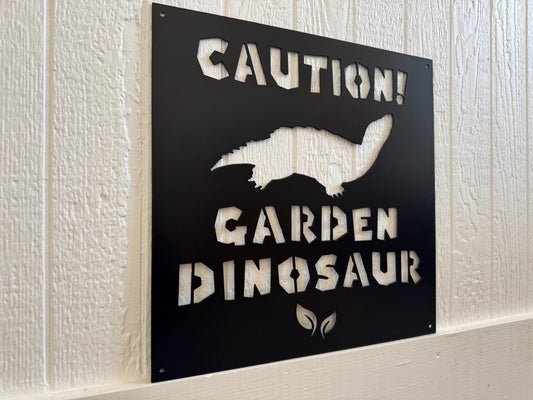 Pet Snapping Turtle Sign - Animal Gate Sign - Garden Steel Sign - Metal Art - SQ100