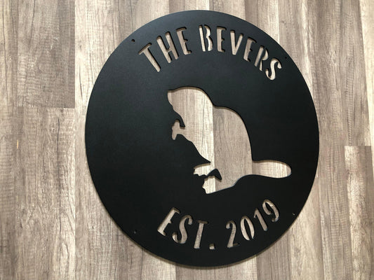 Beaver  - Personalized - Steel Sign - Metal Art - SQ100
