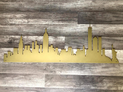 New York City, New York Skyline - Steel Sign - Metal Art