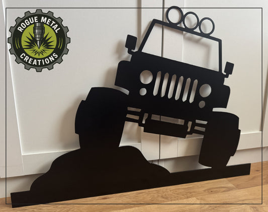 JEEP Inspired - Off Road - Steel Sign - Metal Art - SQ12-36
