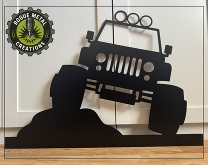 JEEP Inspired - Off Road - Steel Sign - Metal Art - SQ12-36